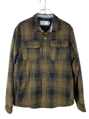 Jetty Arbor Flannel Fleece Lined Snap Up Shirt Size L